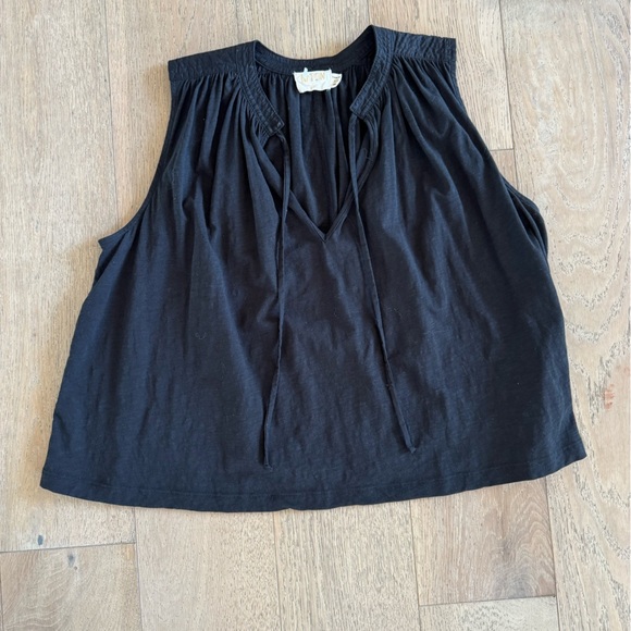 Nation Ltd Women's Via Tie Neck Tank Black XS - Picture 1 of 4